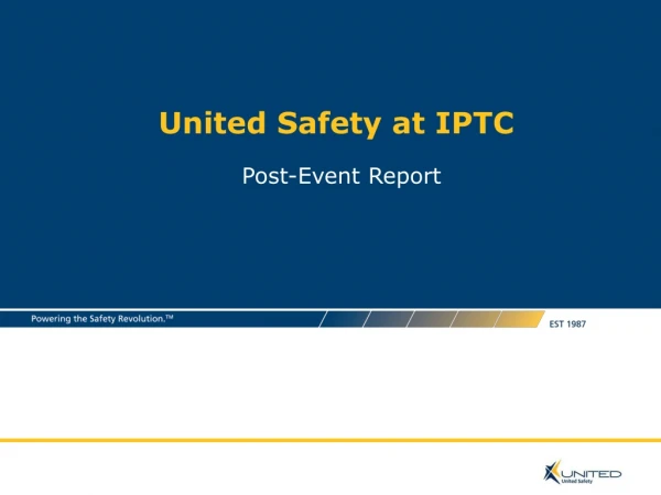 United Safety at IPTC