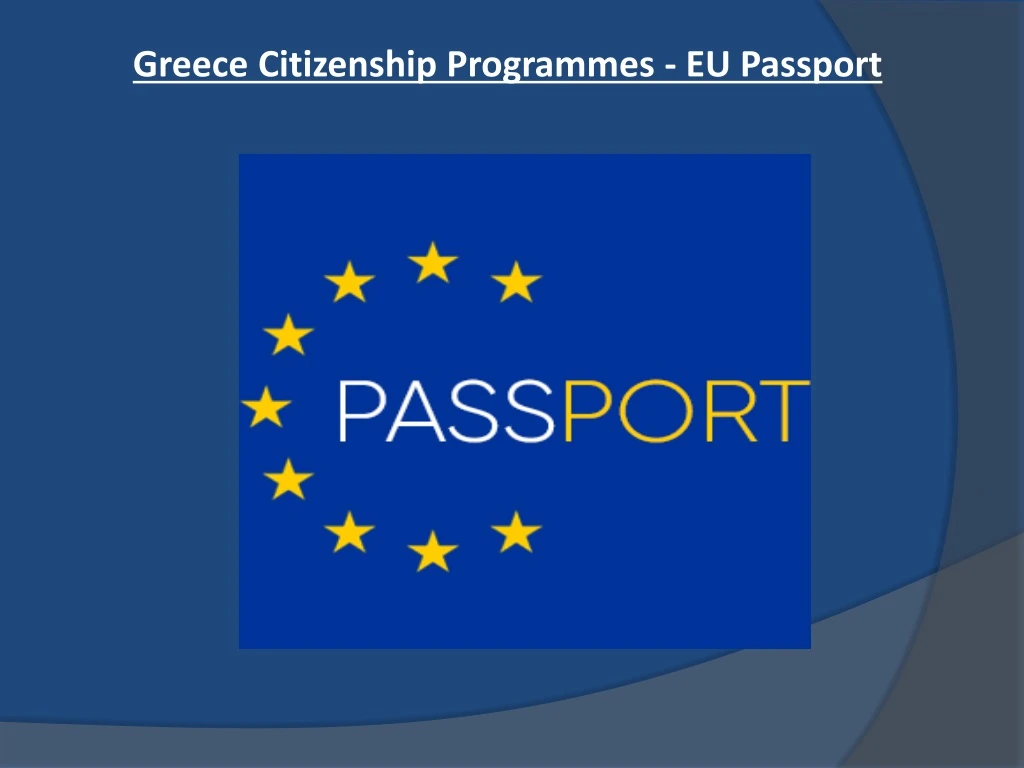 greece citizenship programmes eu passport