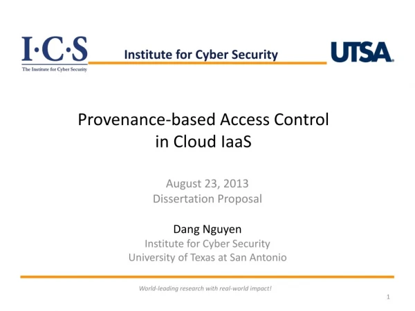Provenance-based Access Control in Cloud IaaS