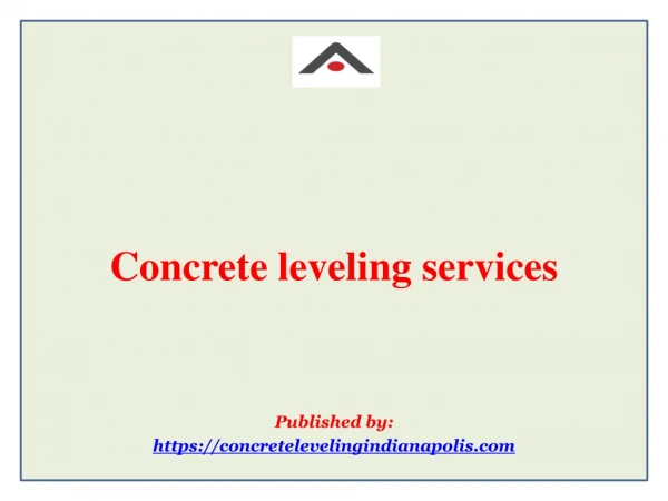 Concrete leveling services