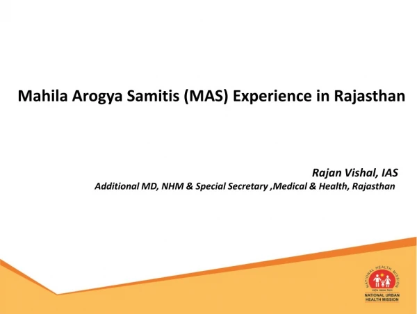 Mahila Arogya Samitis (MAS) Experience in Rajasthan