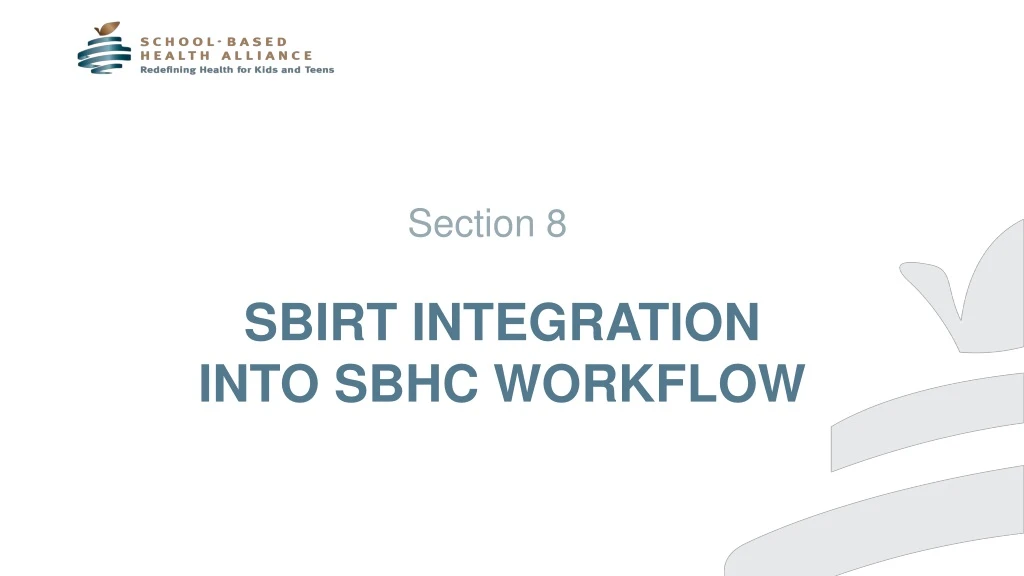sbirt integration into sbhc workflow