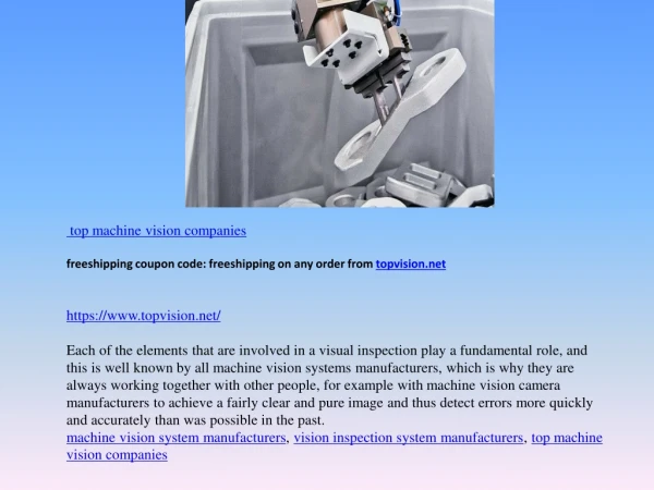 top machine vision companies freeshipping coupon