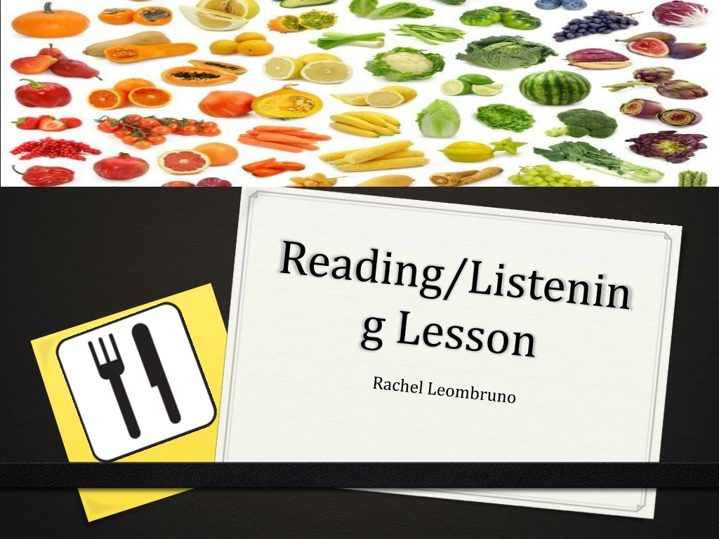 reading listening lesson