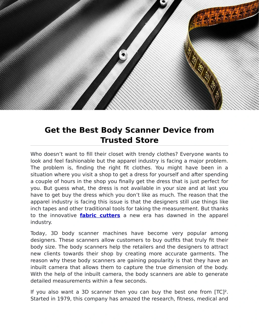 get the best body scanner device from trusted