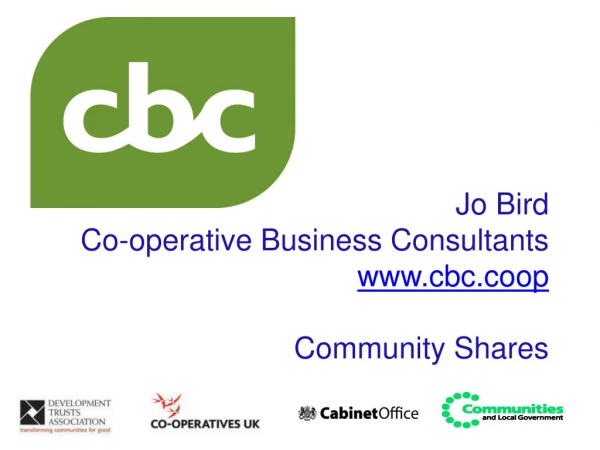 Jo Bird Co-operative Business Consultants cbc.coop Community Shares