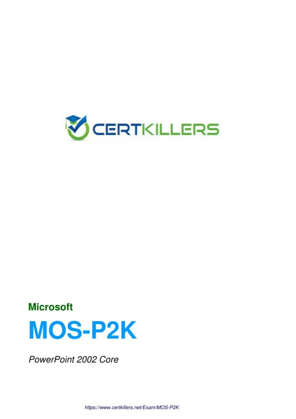 MOS-P2K free test { exam vce pdf }