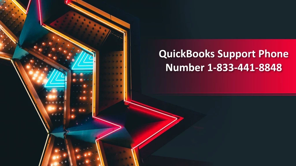 quickbooks support phone number 1 833 441 8848