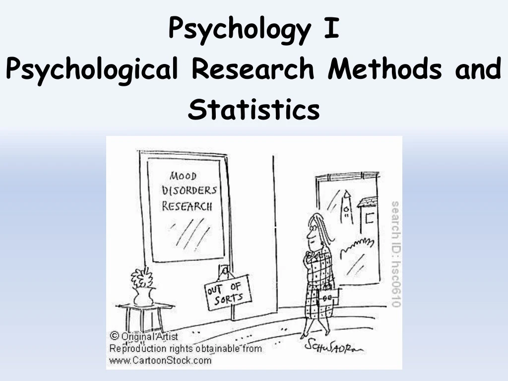 psychology i psychological research methods