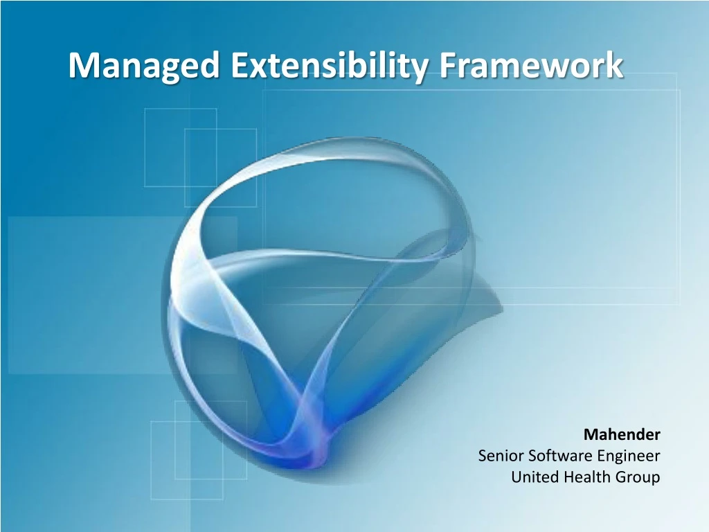 managed extensibility framework