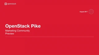 OpenStack Pike: Market Trends, Differentiators, and Major Themes - slide 1