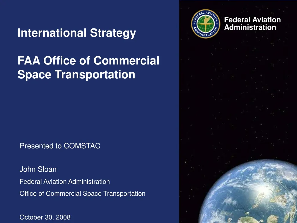 international strategy faa office of commercial space transportation