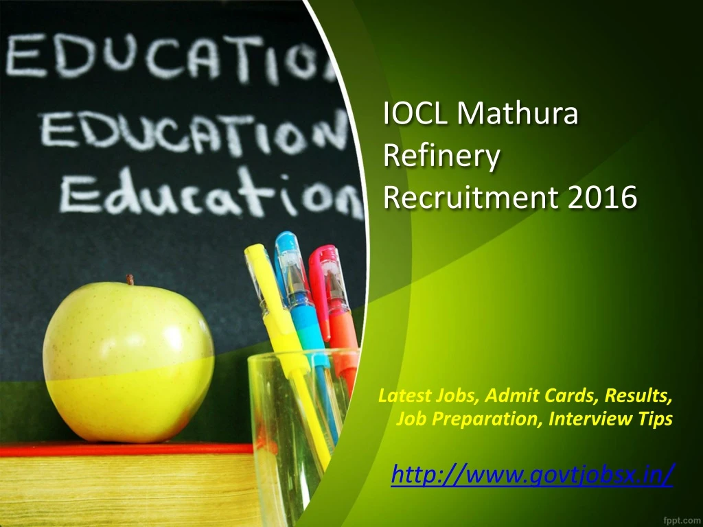 iocl mathura refinery recruitment 2016