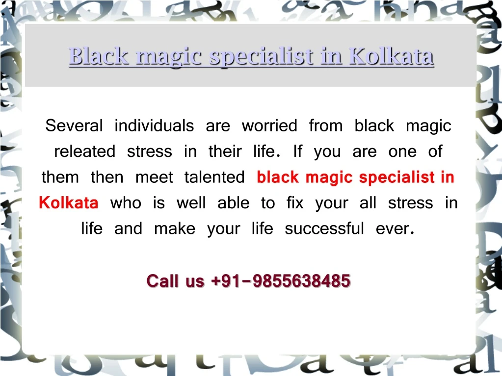 black magic specialist in kolkata
