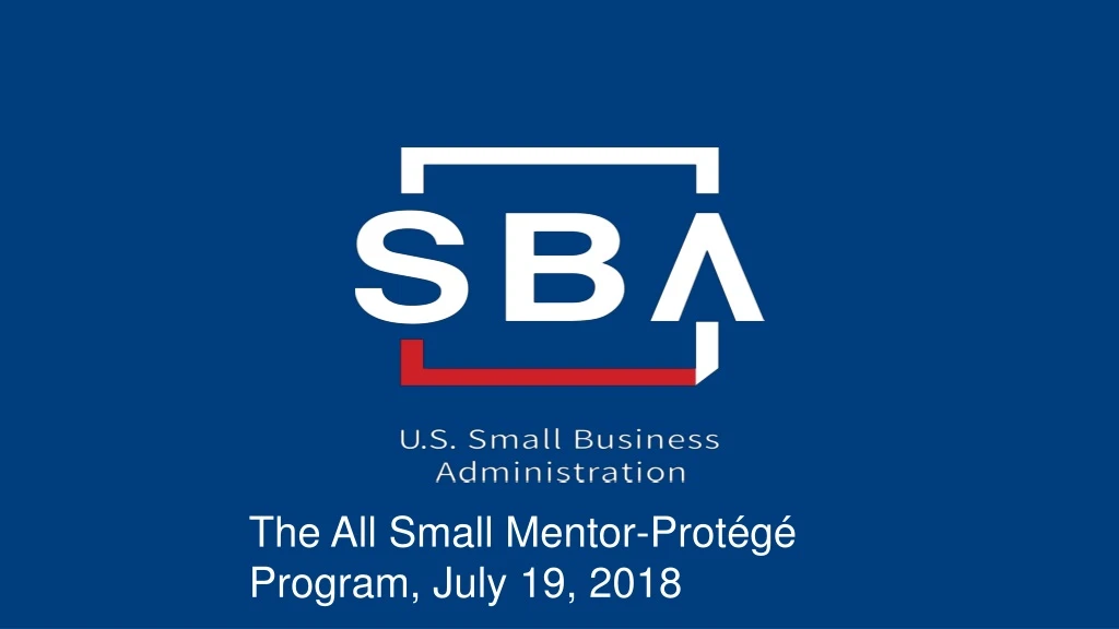 the all small mentor prot g program july 19 2018