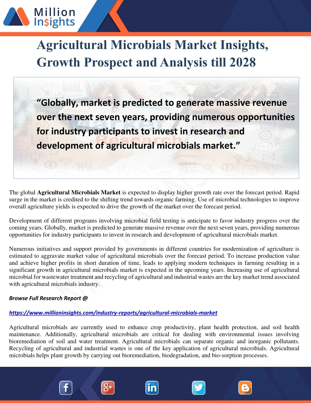 agricultural microbials market insights growth