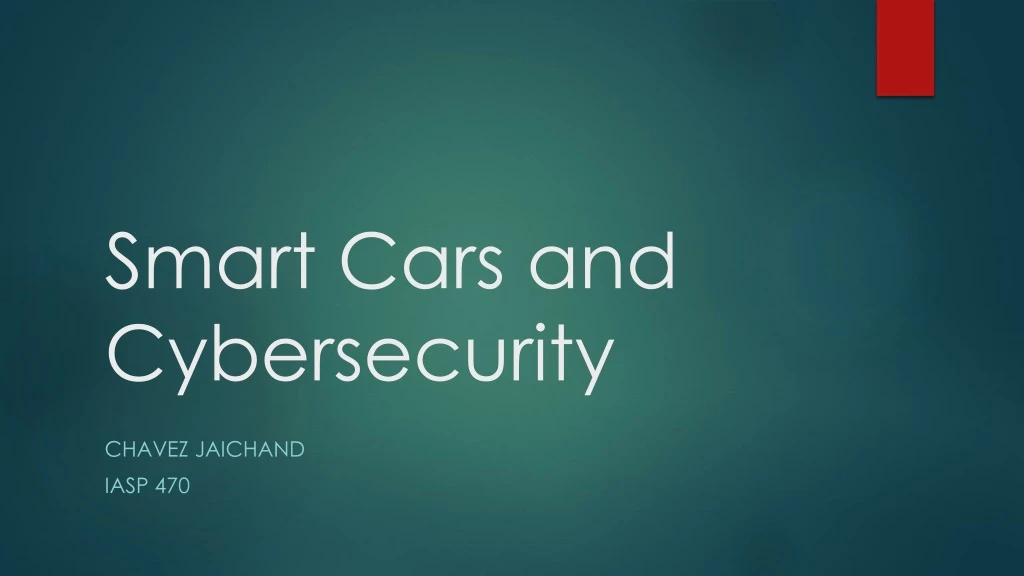 smart cars and cybersecurity