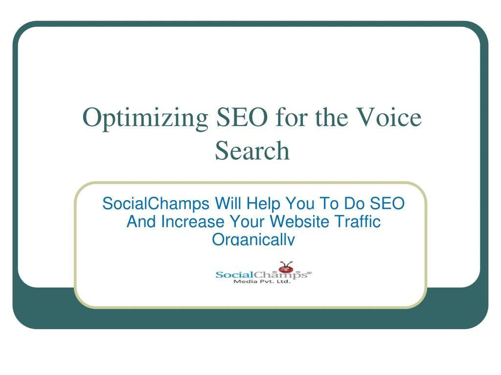 optimizing seo for the voice search