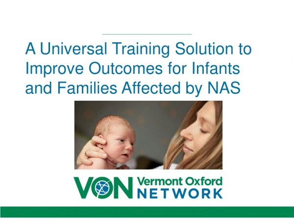 A Universal Training Solution to Improve Outcomes for Infants and Families Affected by NAS