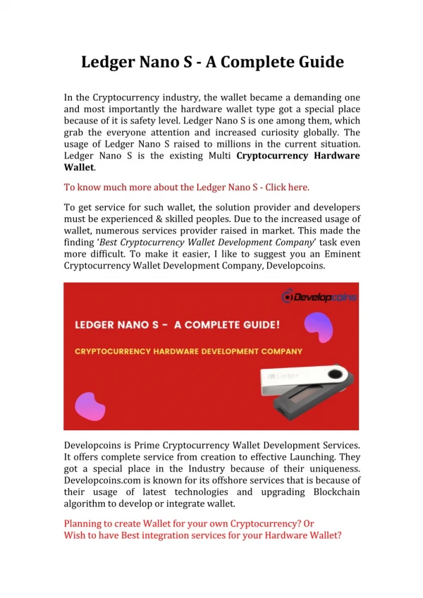 ledger nano s a complete guide
