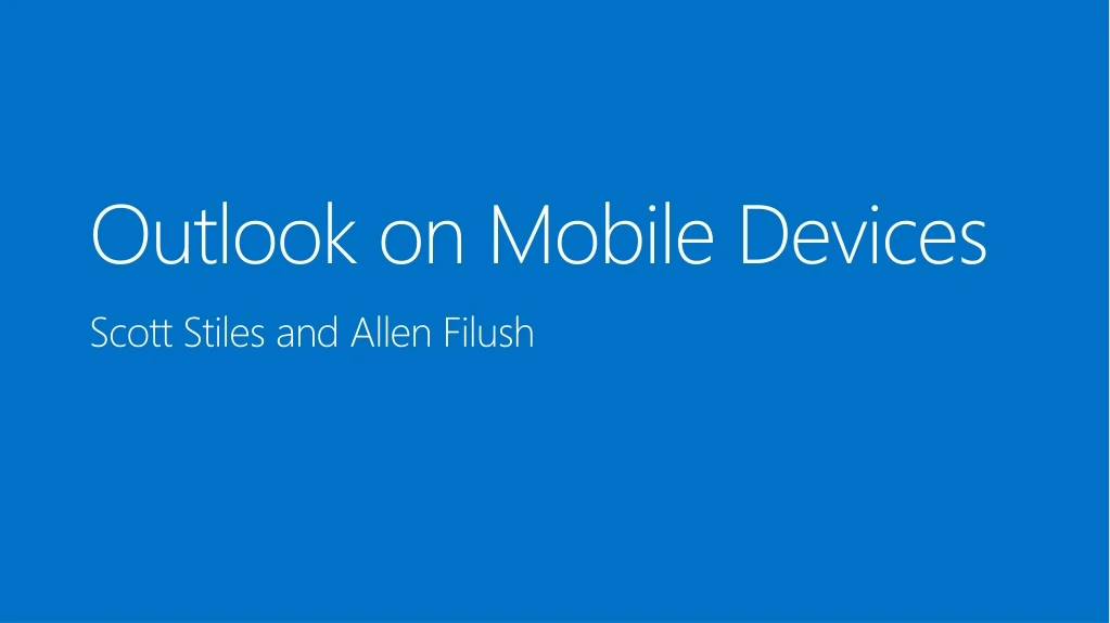 outlook on mobile devices