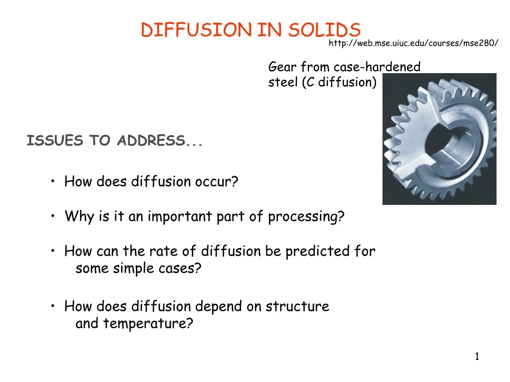 diffusion in solids