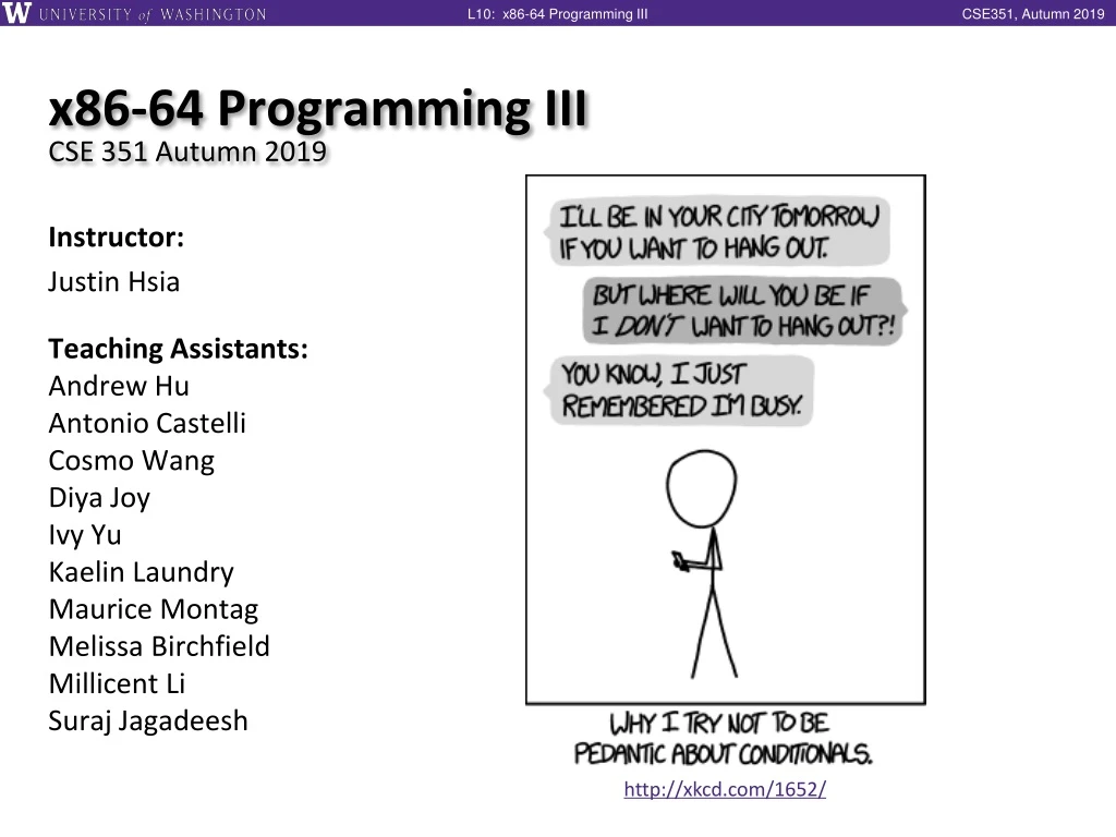 x86 64 programming iii cse 351 autumn 2019