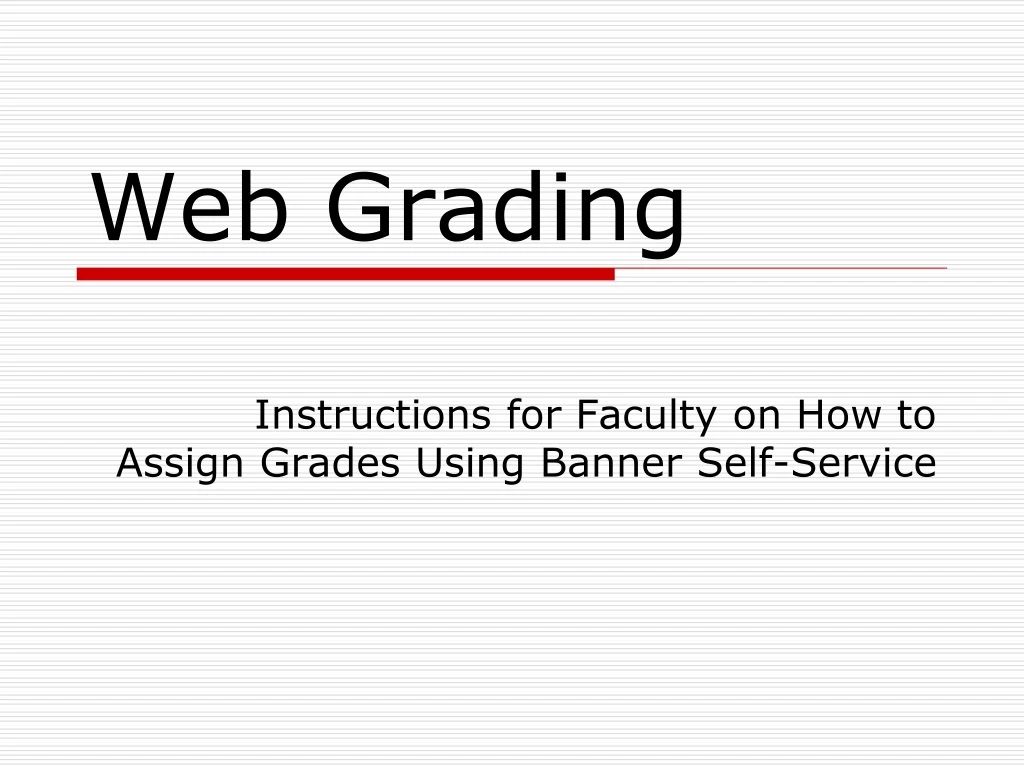 web grading