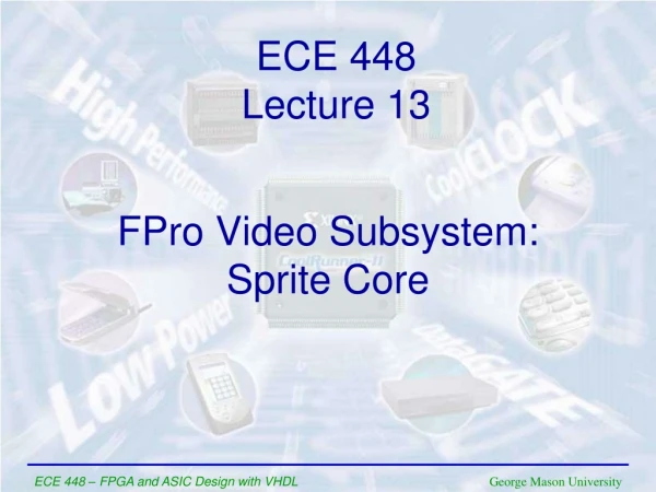 FPro Video Subsystem: Sprite Core