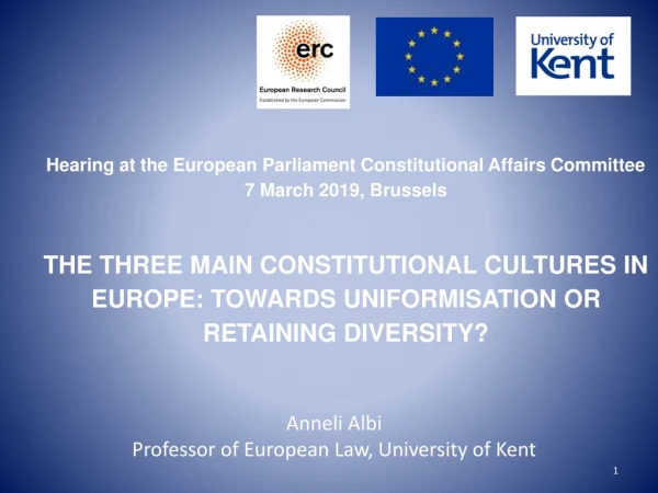 Anneli Albi Professor of European Law, University of Kent