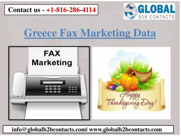 greece fax marketing data