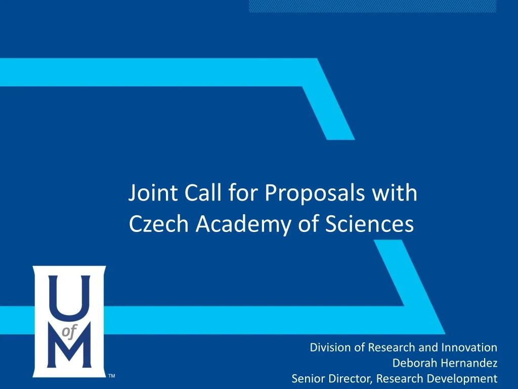 joint call for proposals with czech academy