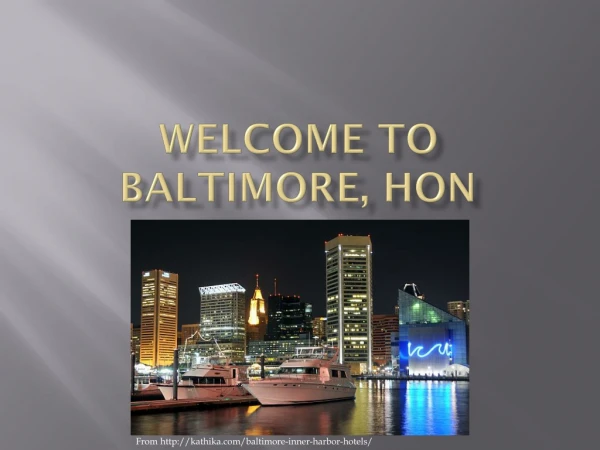 Welcome to Baltimore, hon