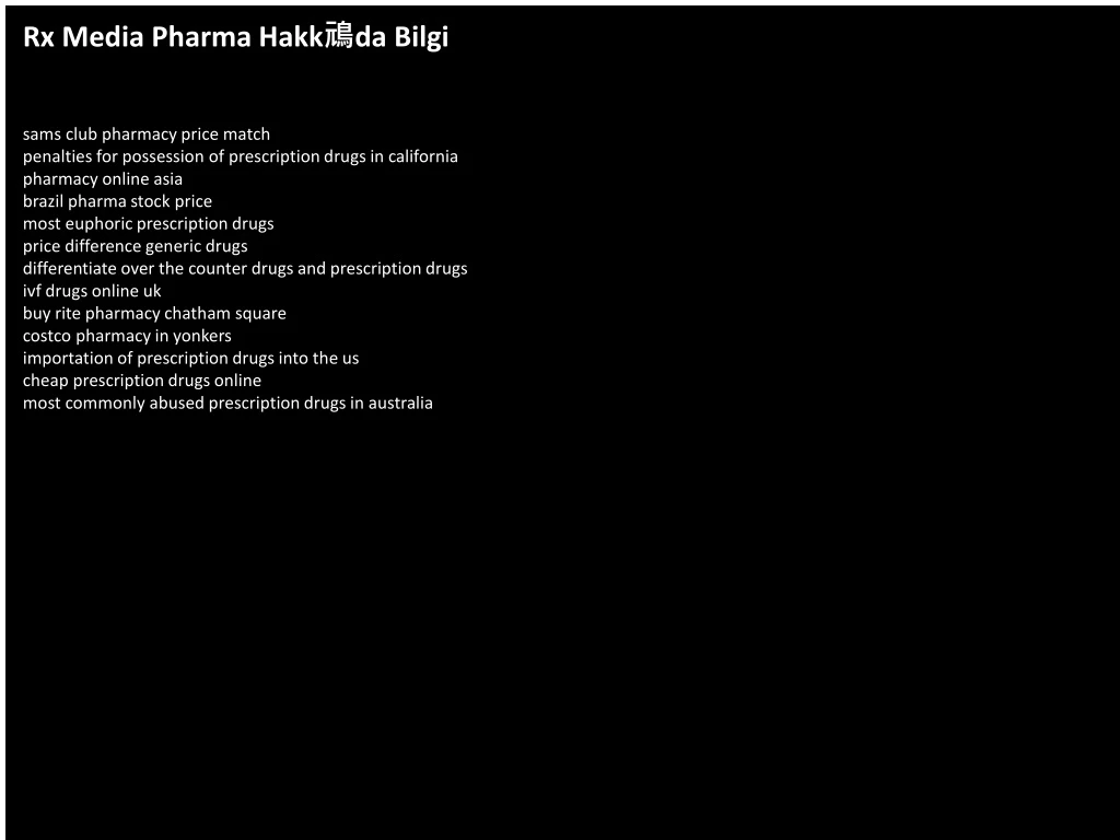 rx media pharma hakk da bilgi