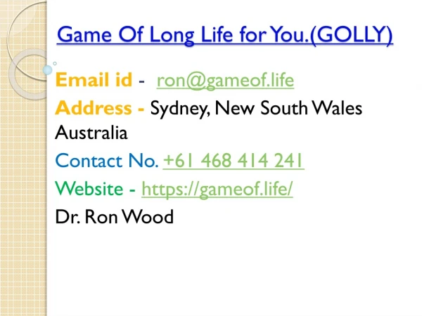 Get AI coaching | live healthier | longer | gameof.life