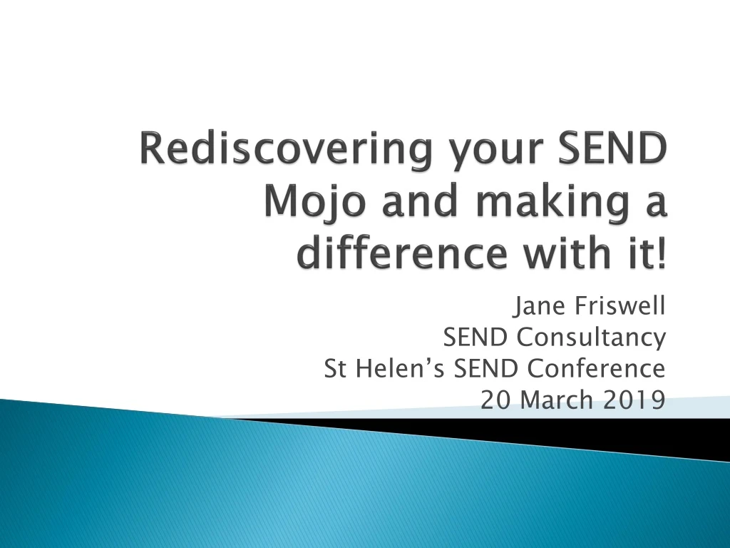 rediscovering your send mojo and making a difference with it
