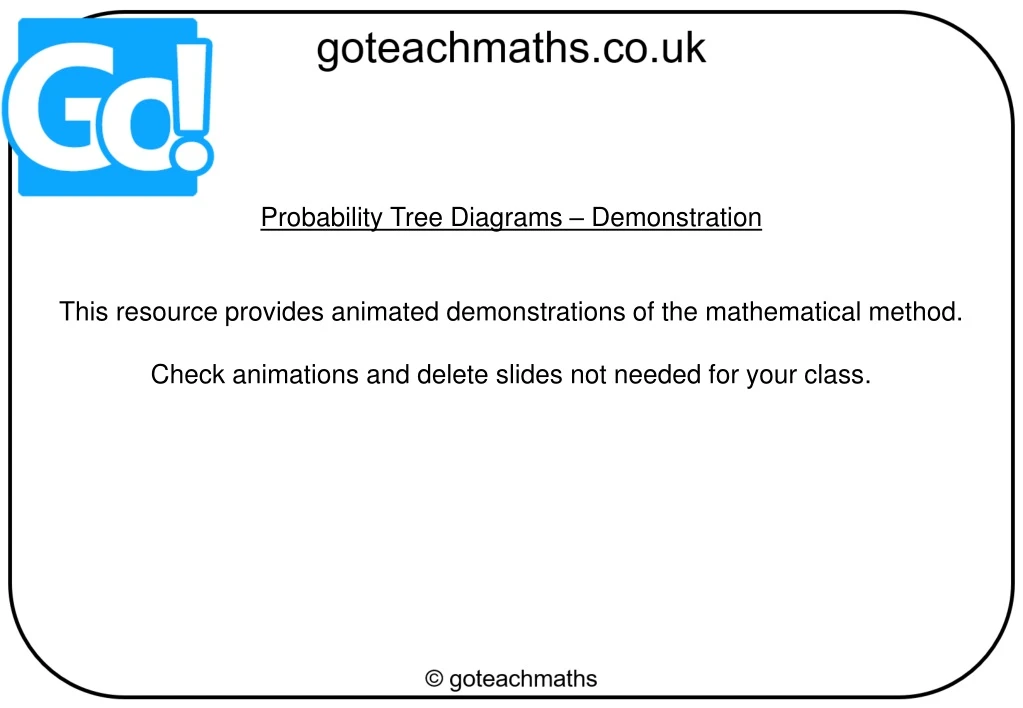 probability tree diagrams demonstration this