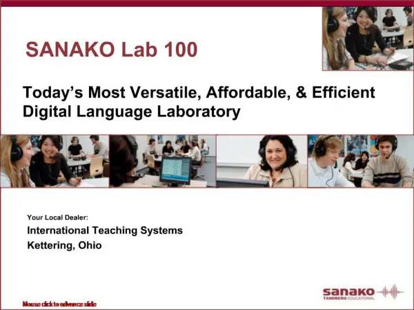 SANAKO Lab 100