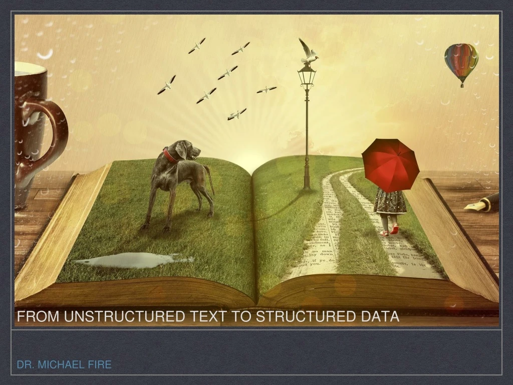 from unstructured text to structured data