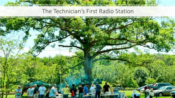 The Technician’s First Radio Station