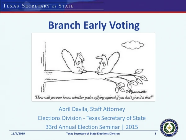 Branch Early Voting