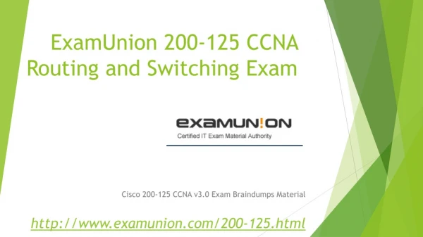 ExamUnion 200-125 CCNA Routing and Switching Exam