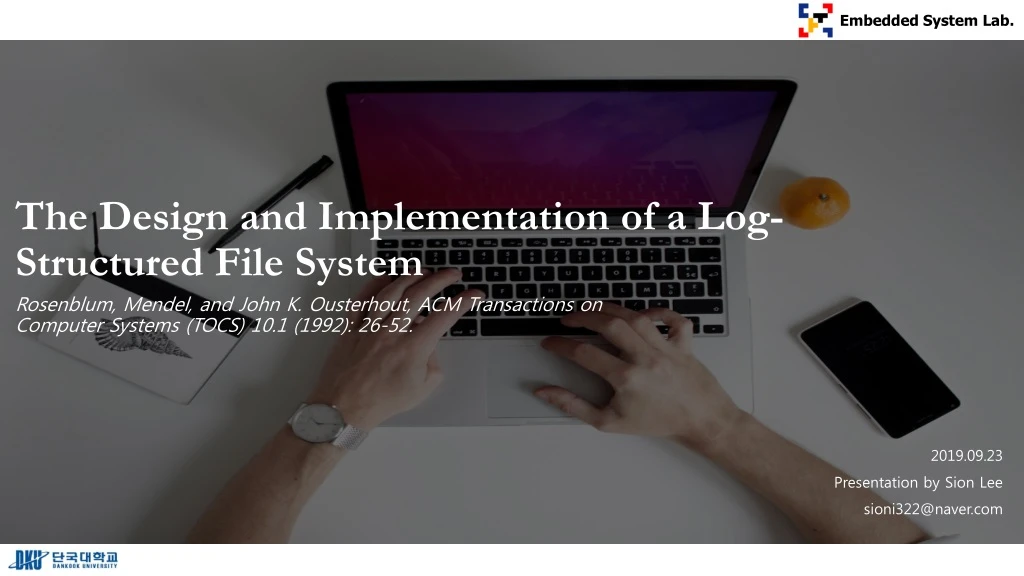 the design and implementation of a log structured file system