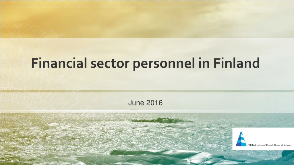 financial sector personnel in finland