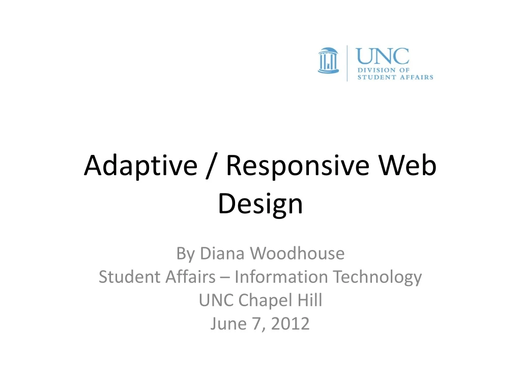 adaptive responsive web design