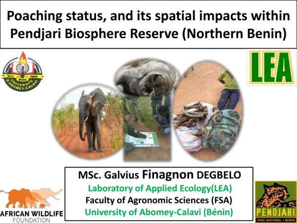 Poaching status, and its spatial impacts within Pendjari Biosphere Reserve (Northern Benin)