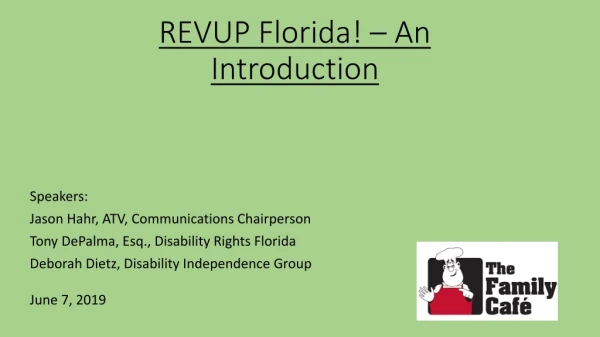 REVUP Florida! – An Introduction