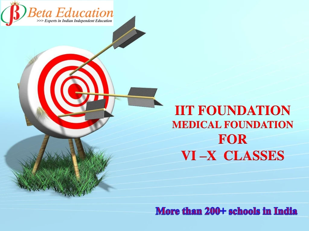 iit foundation medical foundation for vi x classes