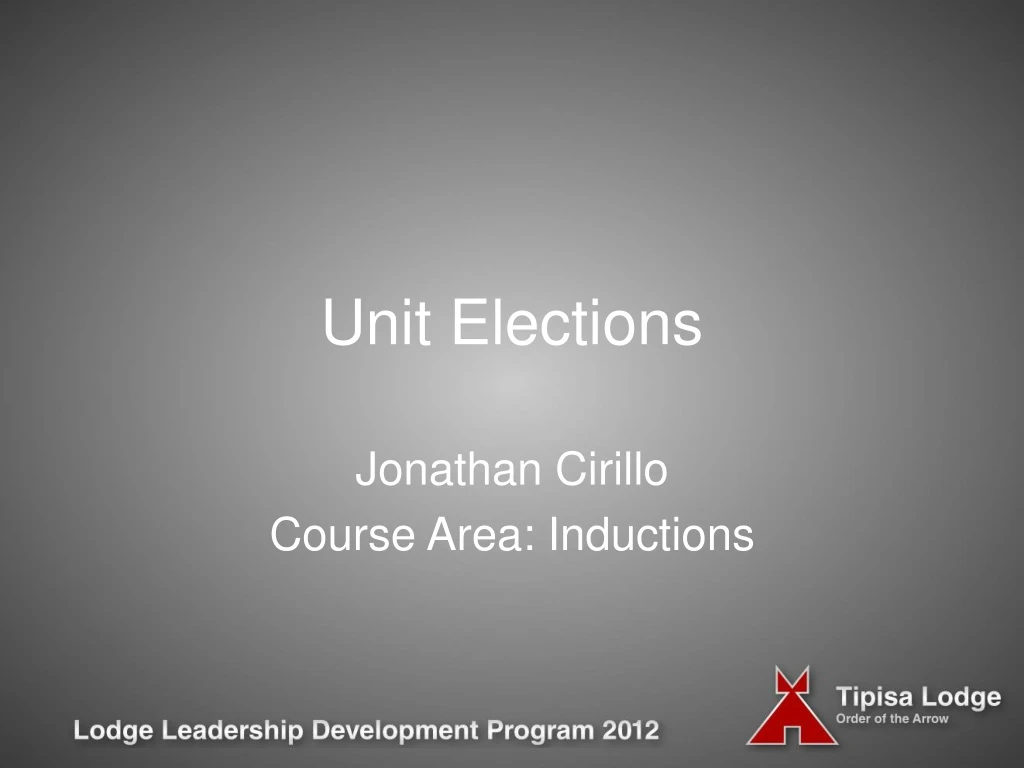 unit elections