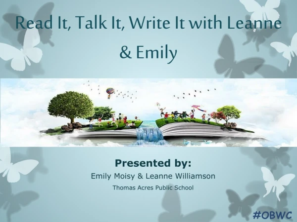 Read It, Talk It, Write It with Leanne &amp; Emily